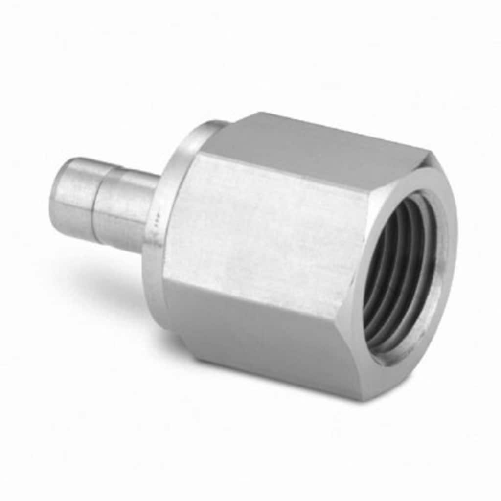 Swagelok Aufschraubadapter, Edelstahl, 6 mm Rohrstutzen x 3/8 Zoll zylindrisches ISO-Innengewinde, (Manometer)