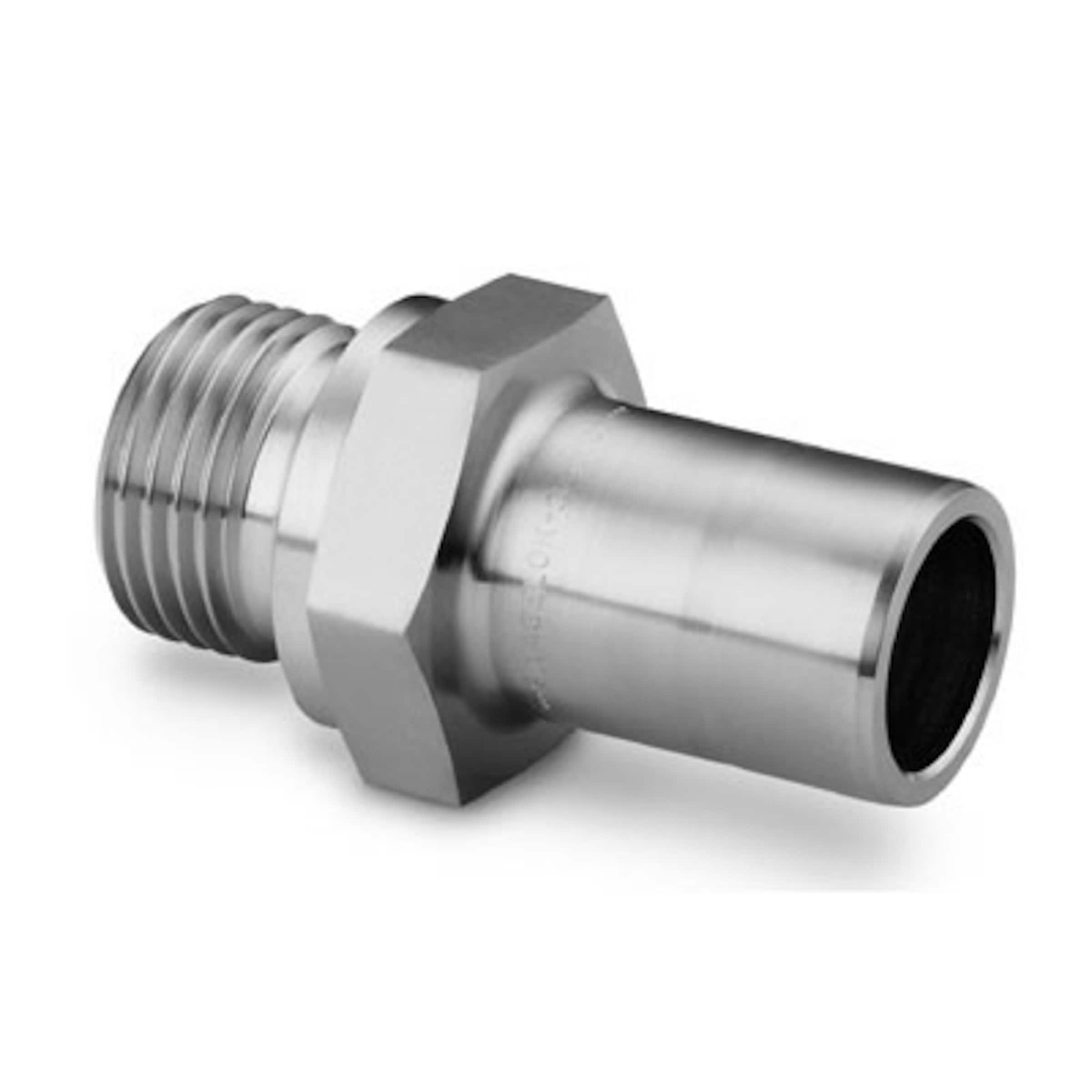 Stainless Steel Swagelok Tube Fitting, Bored-Through Male, 51% OFF