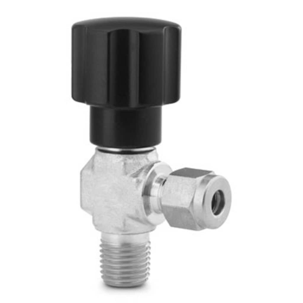 Valves — Needle and Metering Valves — Integral-Bonnet Needle Valves, O, 1, 18, 20, 26, D and 4RP Series — Angle Pattern, Non-rotating Stem