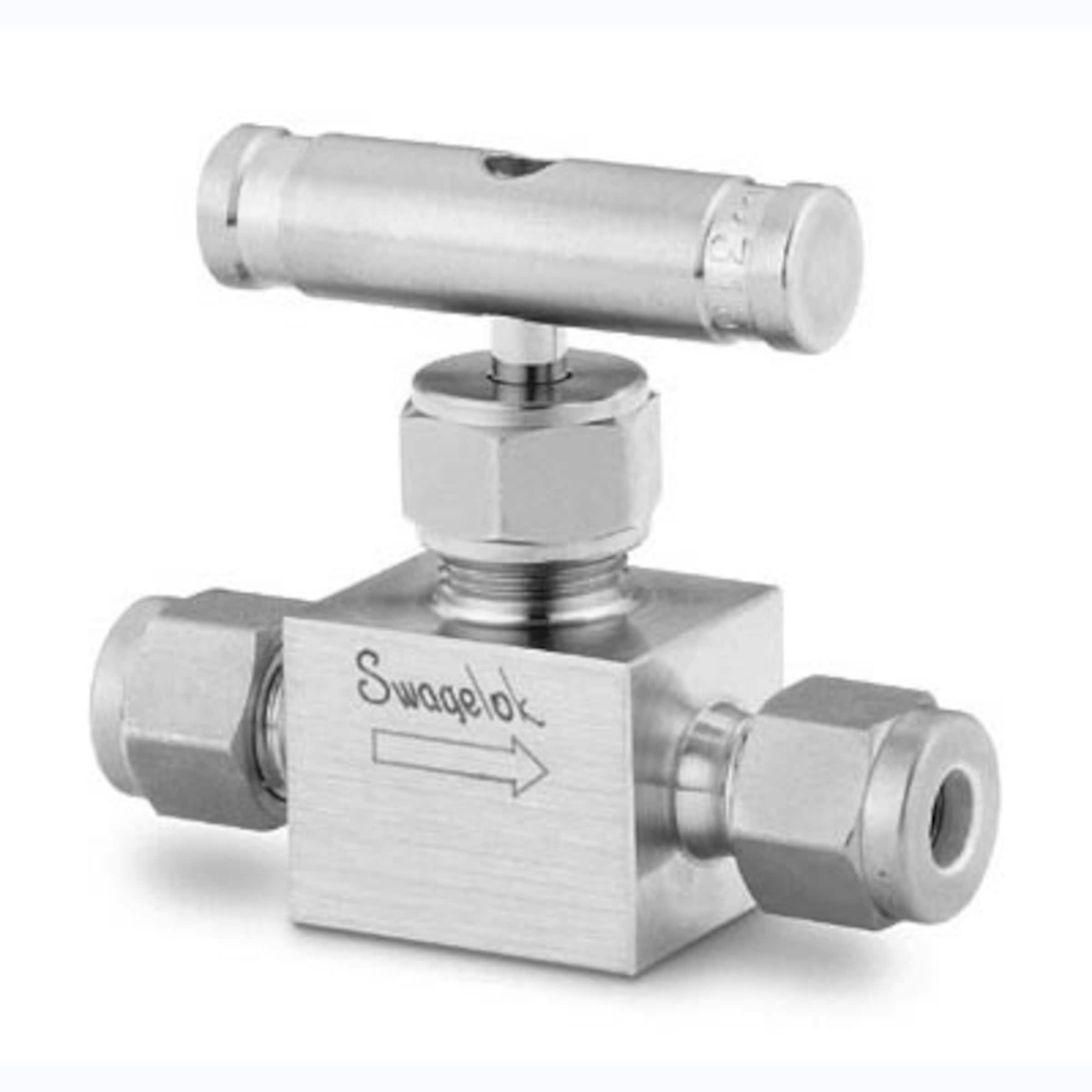 Stainless Steel Integral Needle Valve, 0.21 Cv, 1/4 in. Swagelok