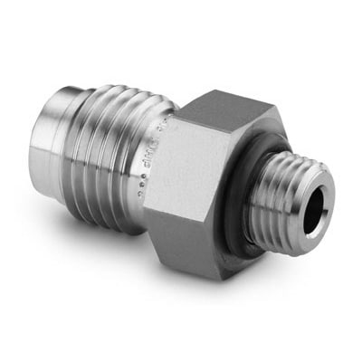 316 Stainless Steel VCR Face Seal Fitting, Male Connector Body, 1/4 in ...
