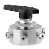 Ball and Quarter-Turn Plug Valves — One-Piece Instrumentation Ball Valves, 40G and 40 Series — 6-Way Crossover