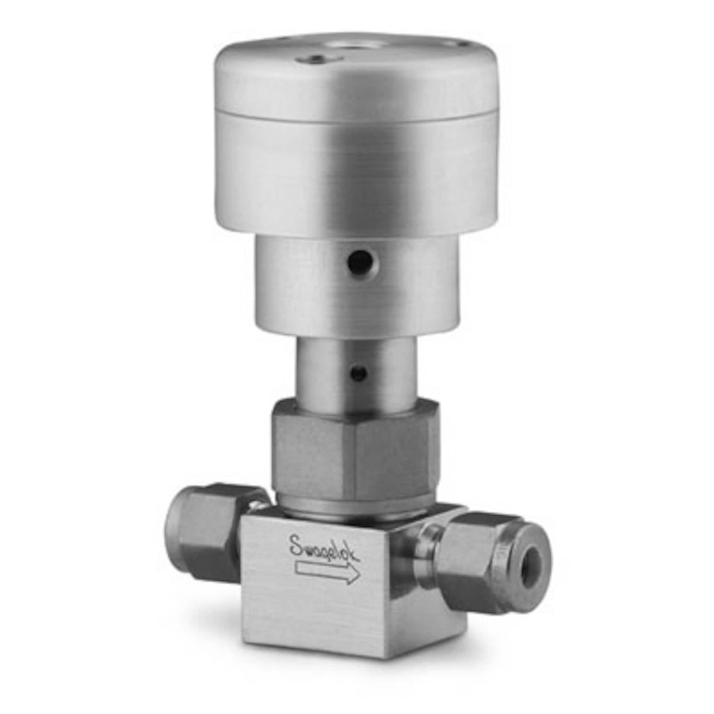 Stainless Steel Bellows Sealed Valve, Gasketed, PCTFE Stem Tip, 3/8 in
