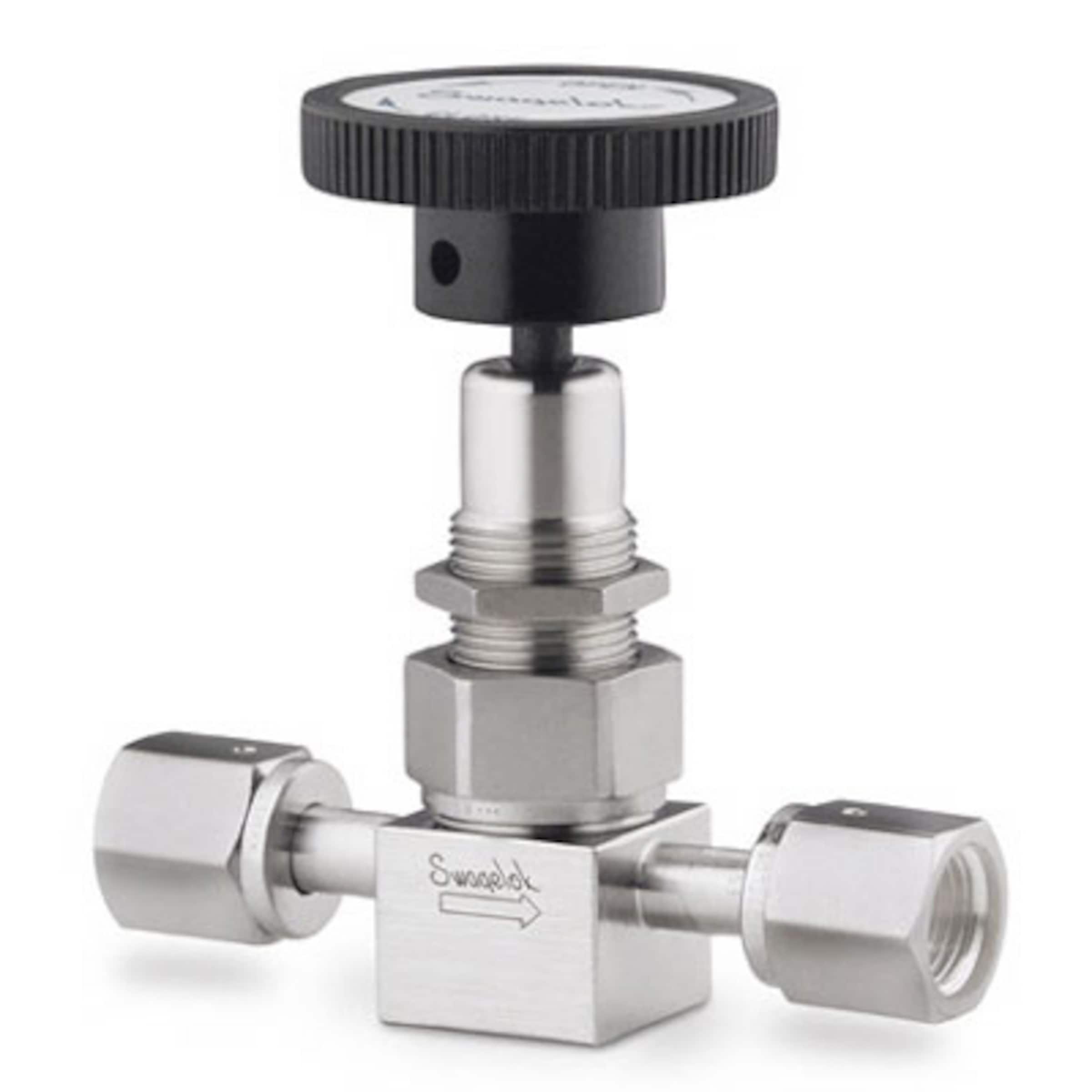 Stainless Steel Bellows Sealed Valve, Gasketed, PCTFE Stem Tip, 1/4 in