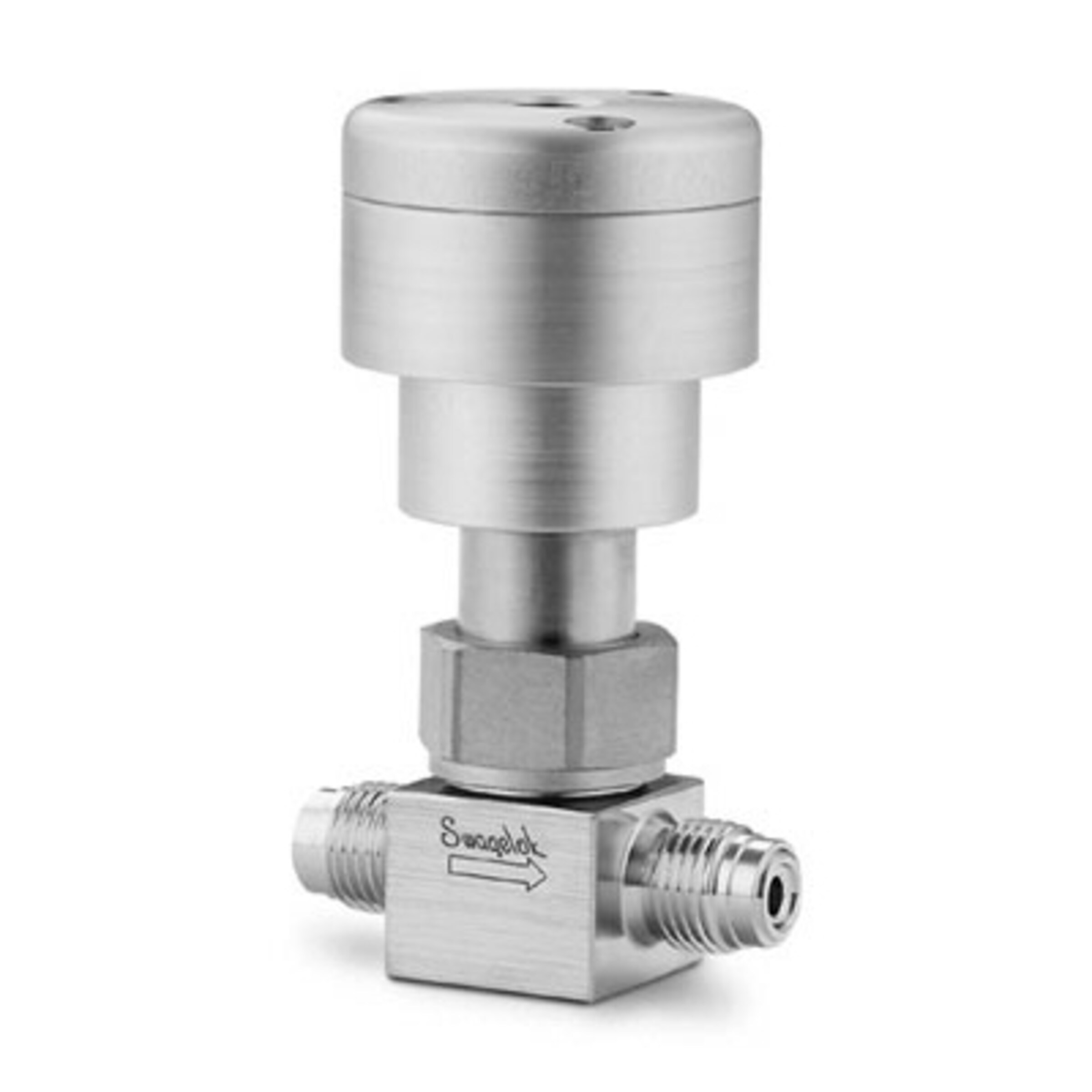 Stainless Steel Bellows Sealed Valve, Gasketed, PCTFE Stem Tip, 1/2 in