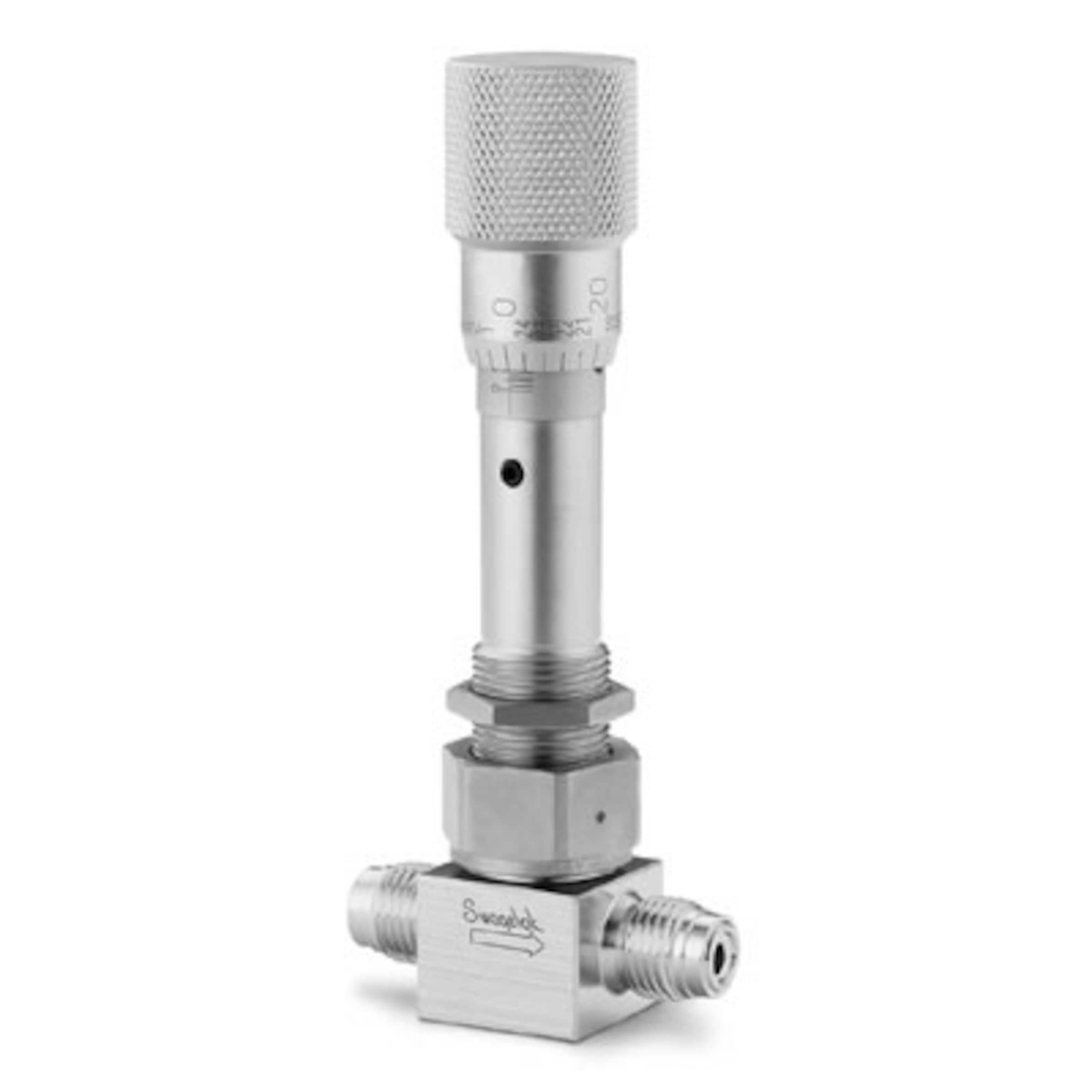 Stainless Steel Metering Bellows Sealed Valve, Gasketed, Metering Stem