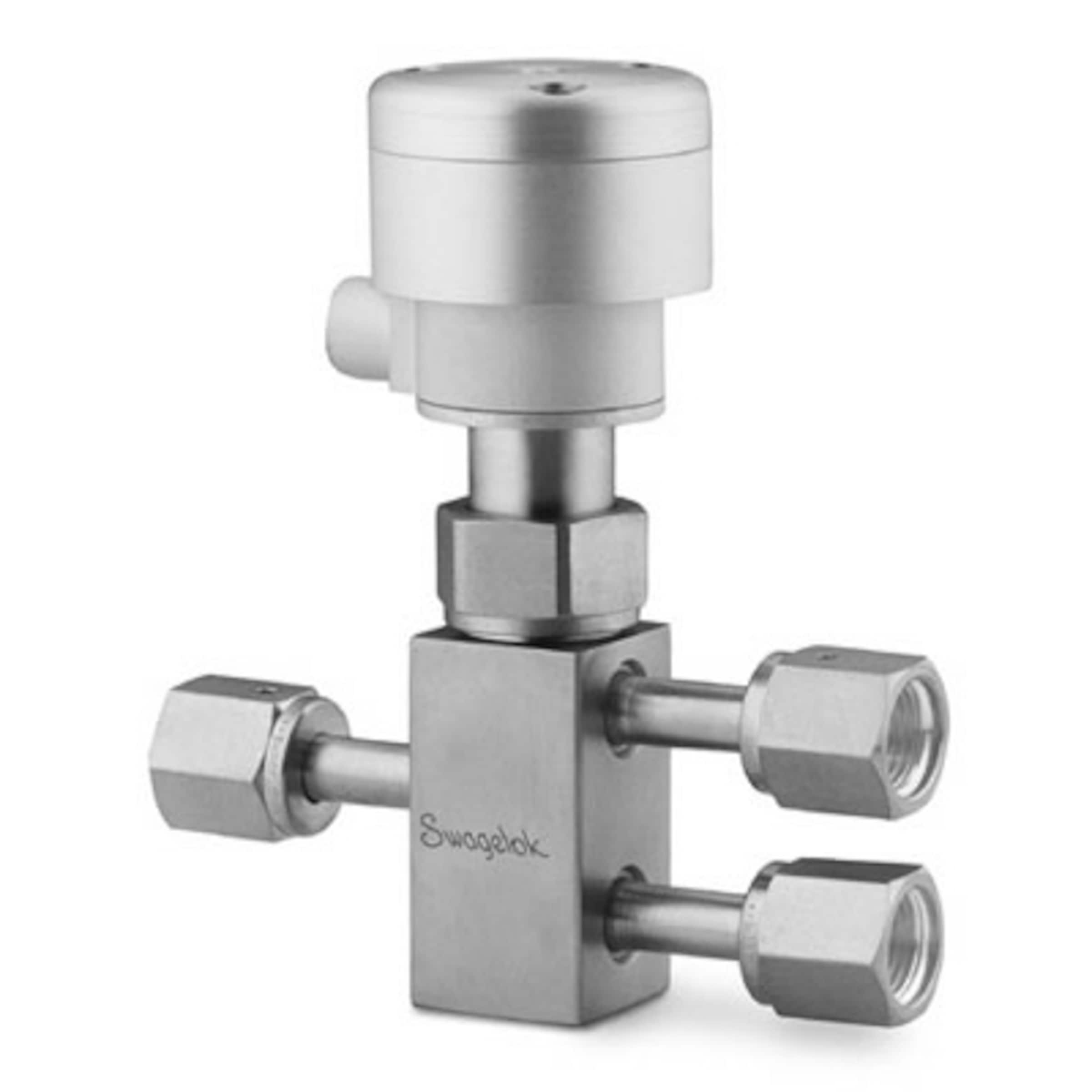 Stainless Steel Switching Bellows Sealed Valve, 1/4 in. Swagelok VCR
