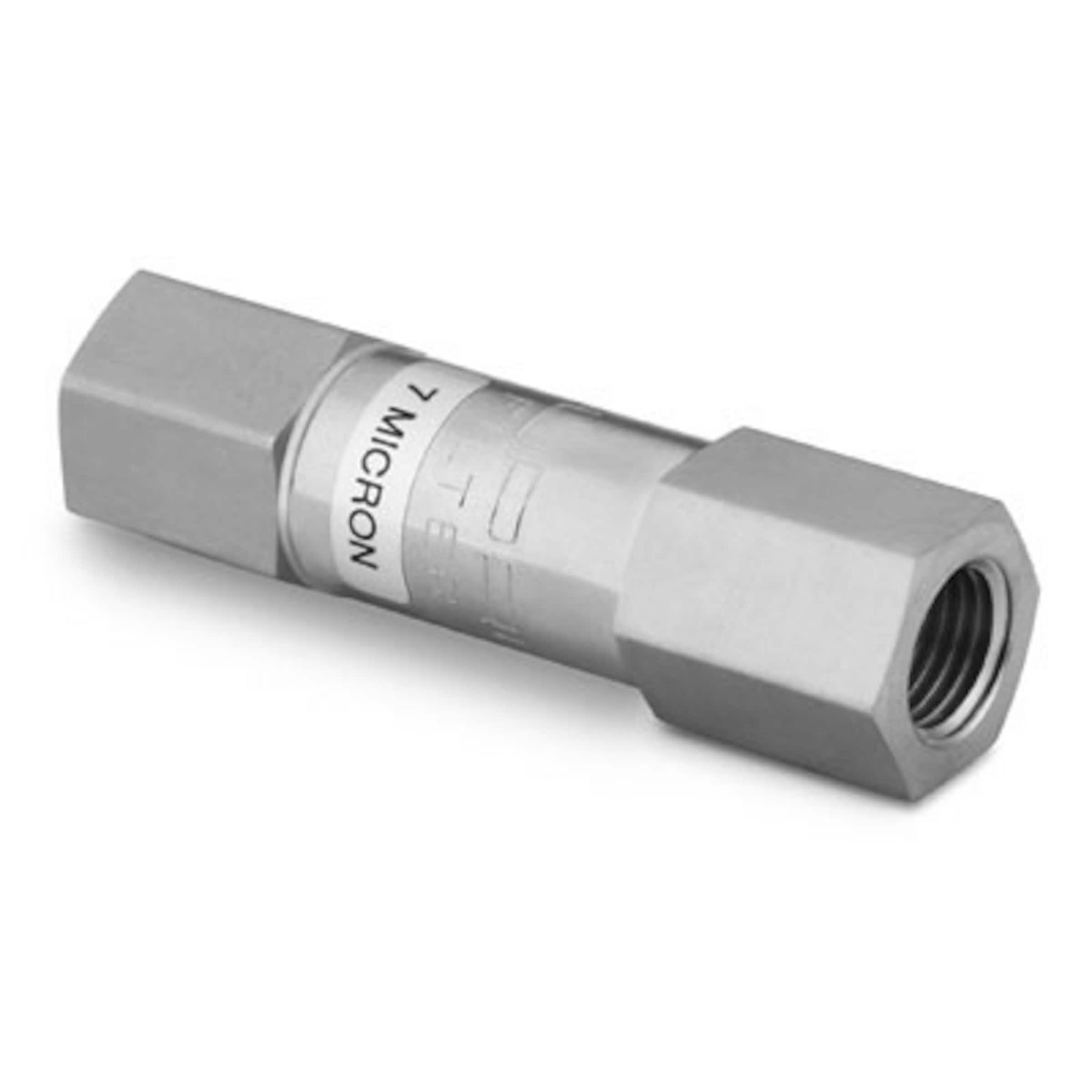 Stainless Steel InLine Particulate Filter, 1/4 in. Female NPT, 90