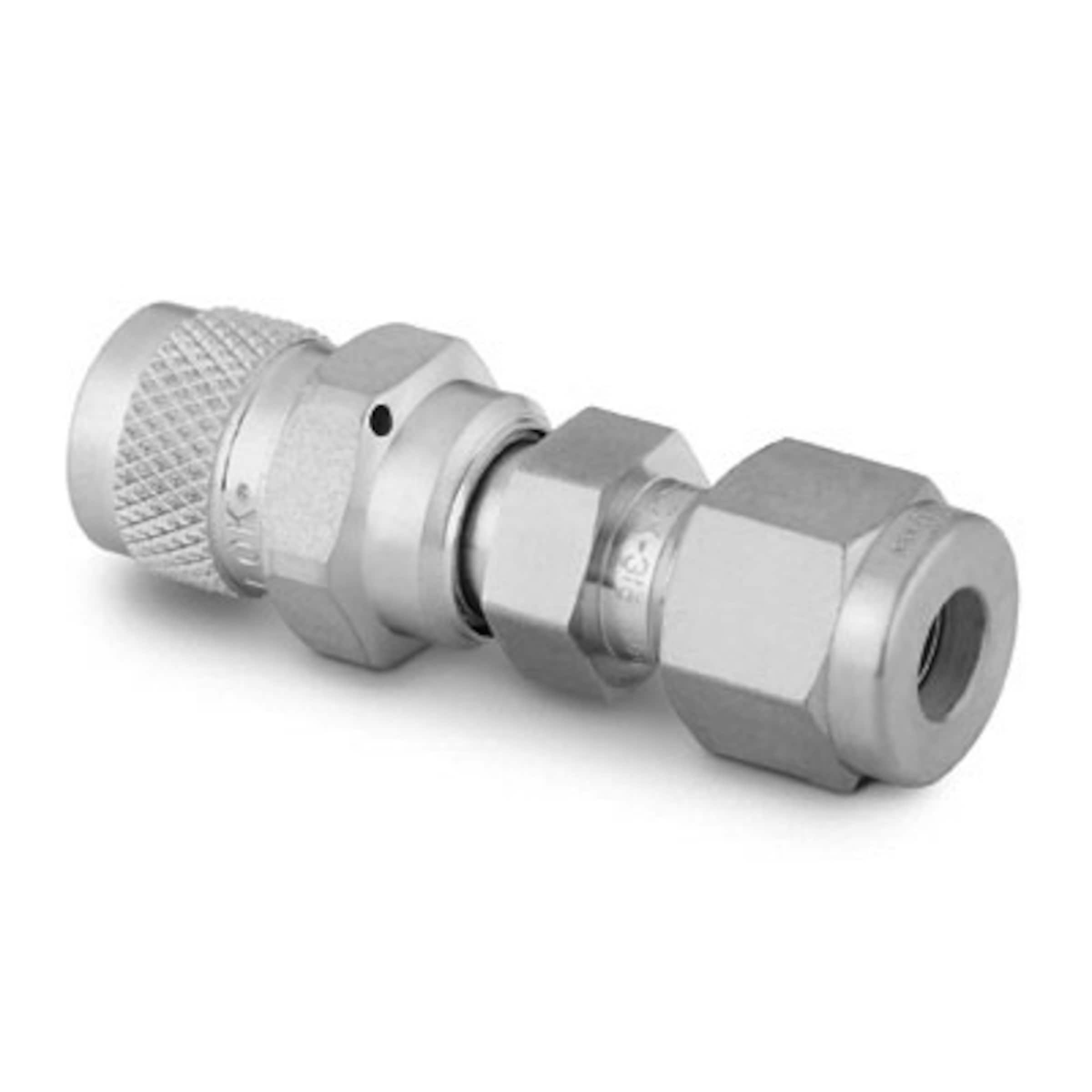 316 Stainless Steel Purge Valve, 1/4 in. Swagelok Tube Fitting Bleed