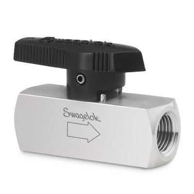 Stainless Steel Quarter Turn Instrument Plug Valve, 1/2 in. FNPT