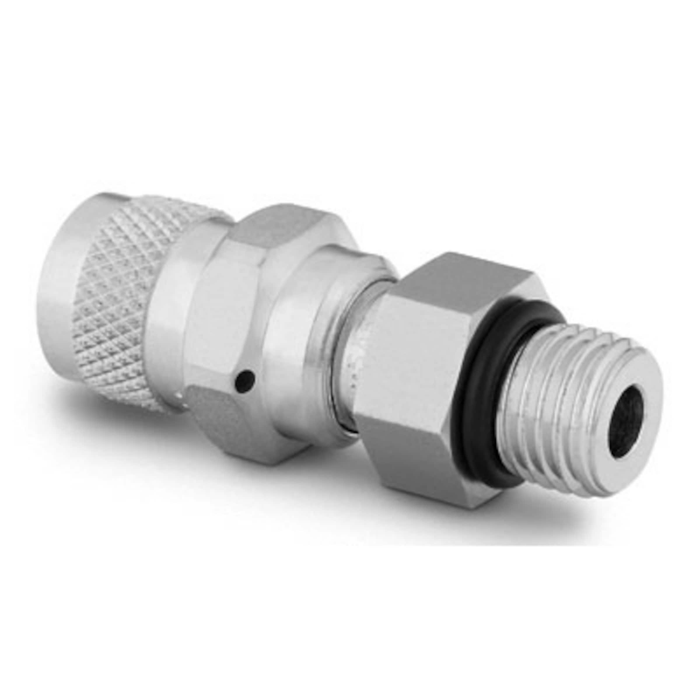 316 Stainless Steel Purge Valve, 1/4 in. Male SAE 7/1620 Bleed and