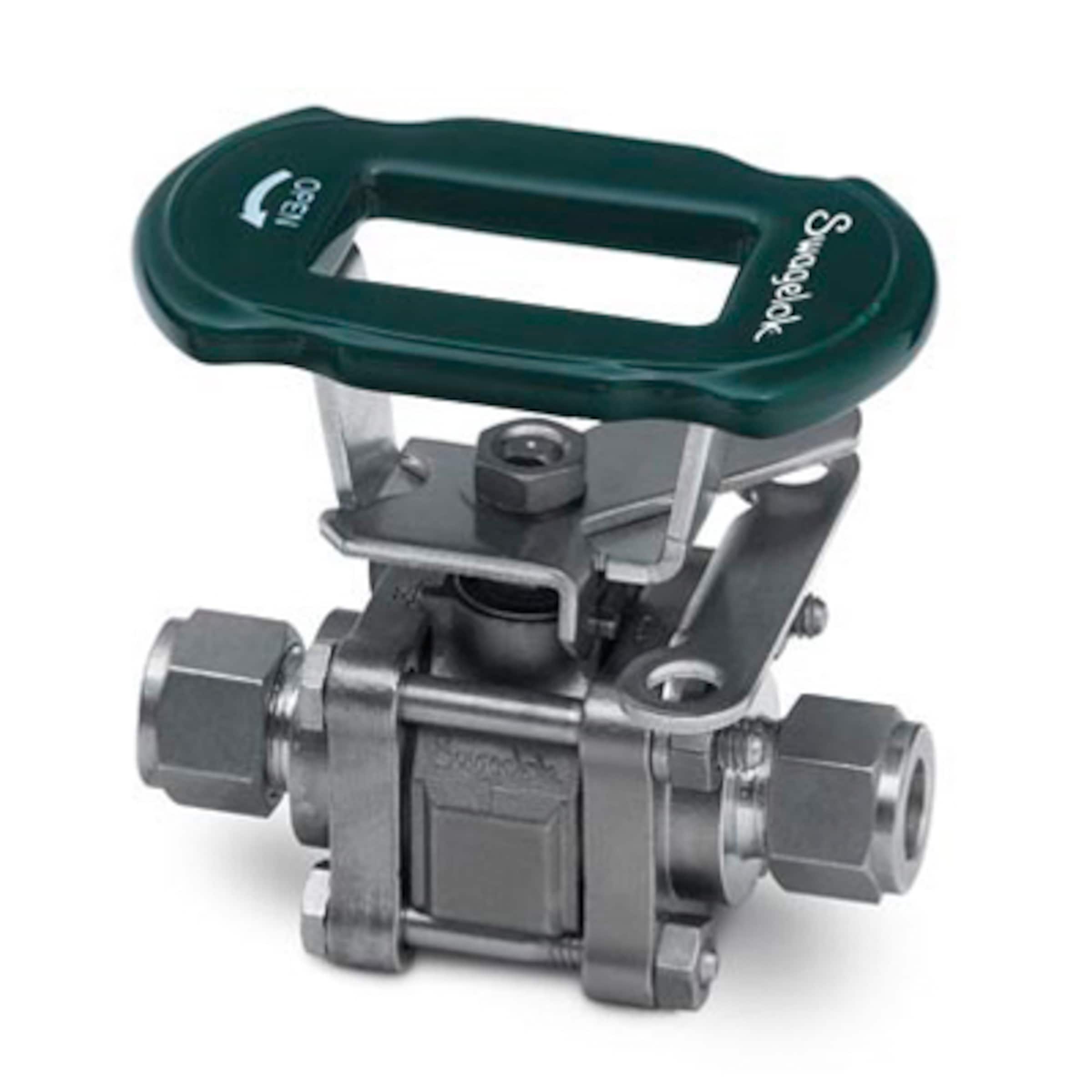 Stainless Steel 3Piece 60 Series Ball Valve, Reinforced PTFE Seats, 1/