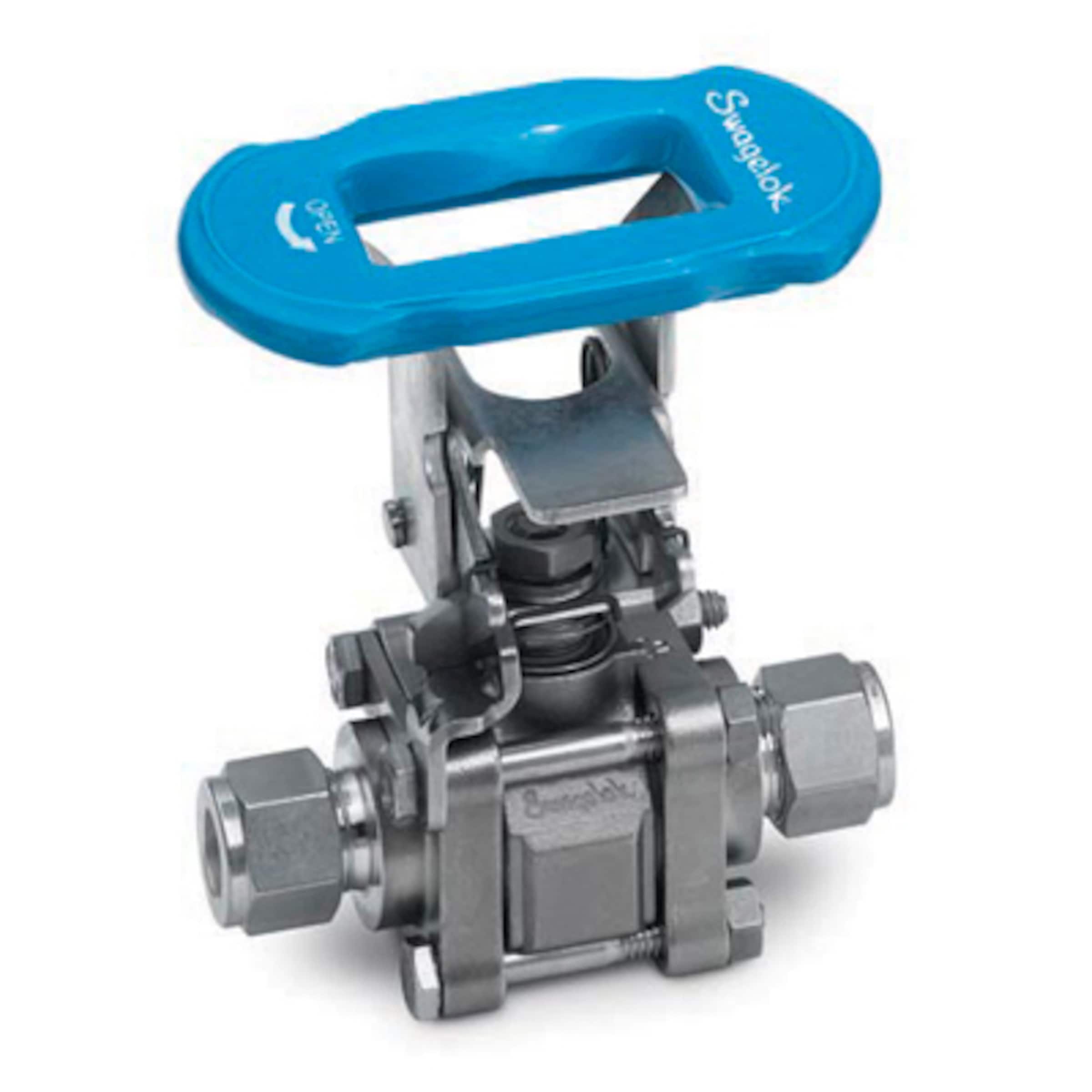 Stainless Steel 3Piece 60 Series Ball Valve, Reinforced PTFE Seats, 1/
