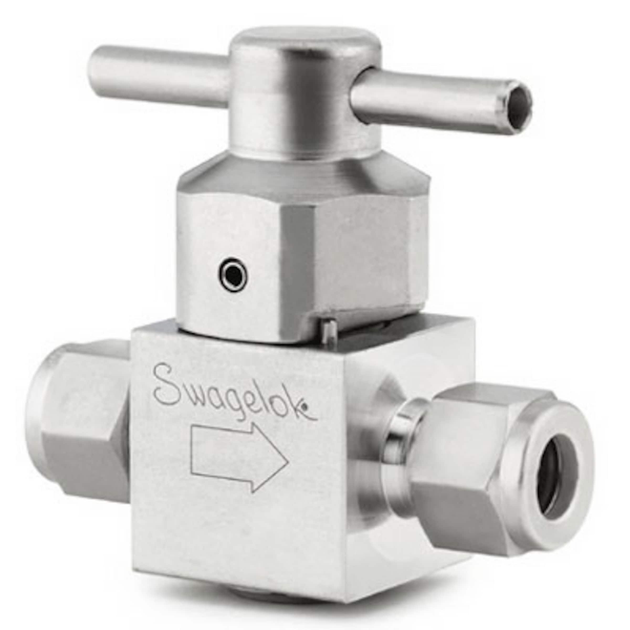 ステンレス鋼製 1/4回転計装用プラグ・バルブ、3/8 インチ・サイズSwagelokチューブ継手、6.4 Cv、ステンレス鋼製バー・ハンドル  プラグ・バルブ ボール・バルブ、1/4回転式プラグ・バルブ バルブ すべての製品 Swagelok