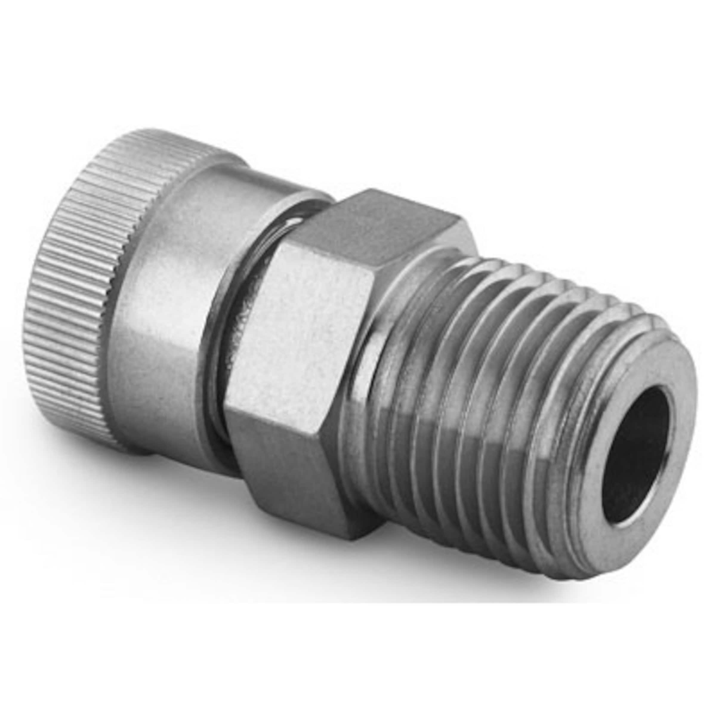 Stainless Steel UltraTorr Vacuum Fitting, Male Connector, 1/4 in