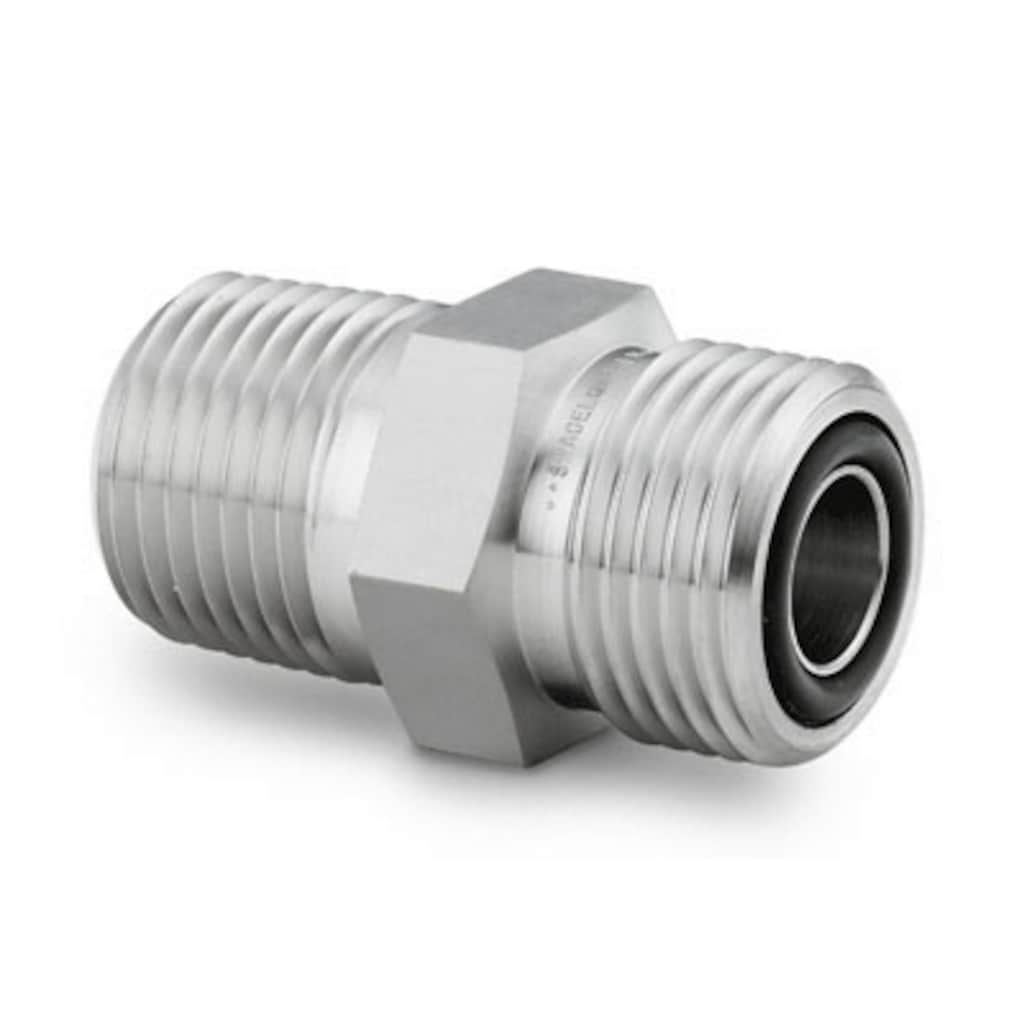 Stainless Steel VCO O-Ring Face Seal Fitting, Male NPT Connector, 1 in ...