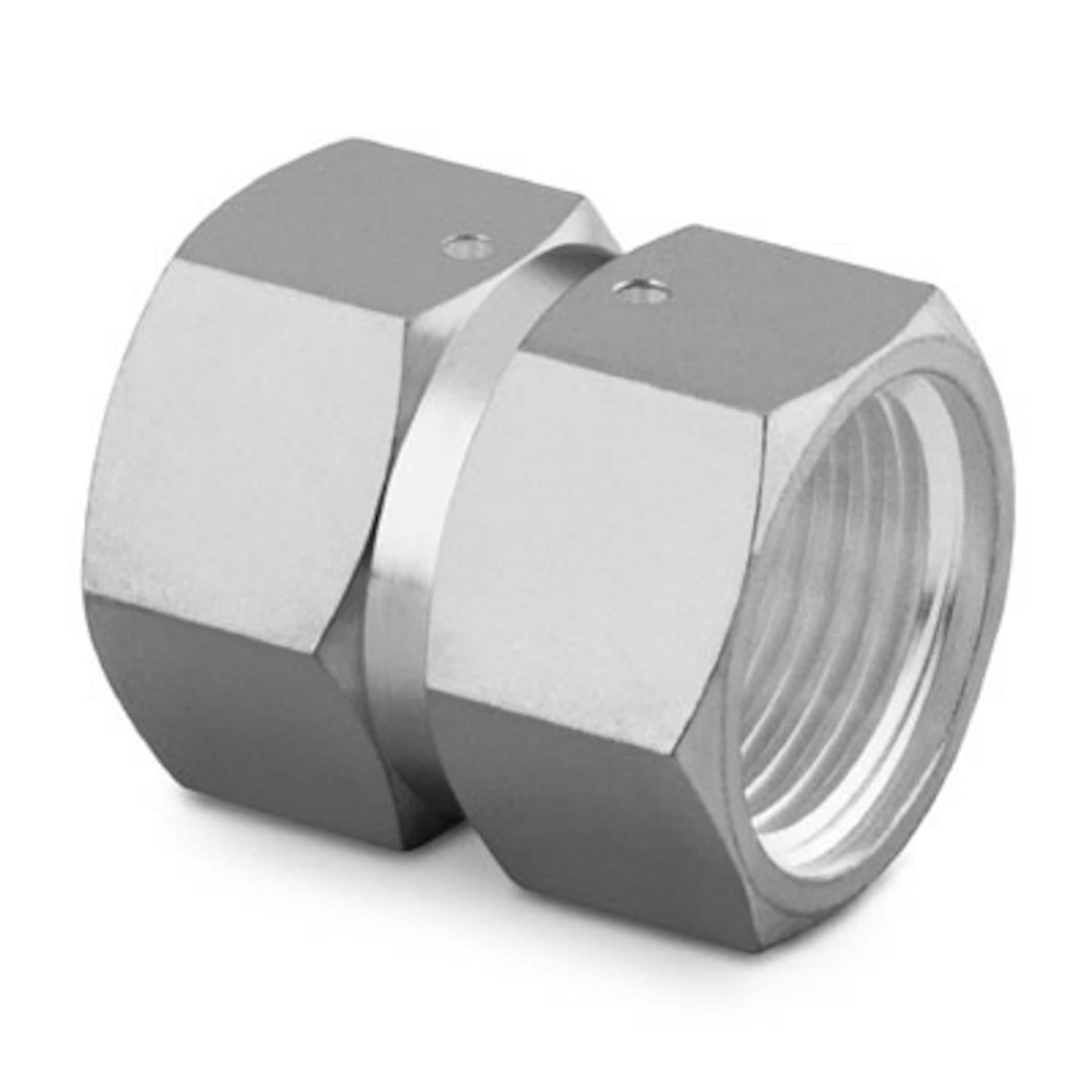 316 Stainless Steel VCR Face Seal Fitting, 1/2 in. Double Female Union Body Unions VCR