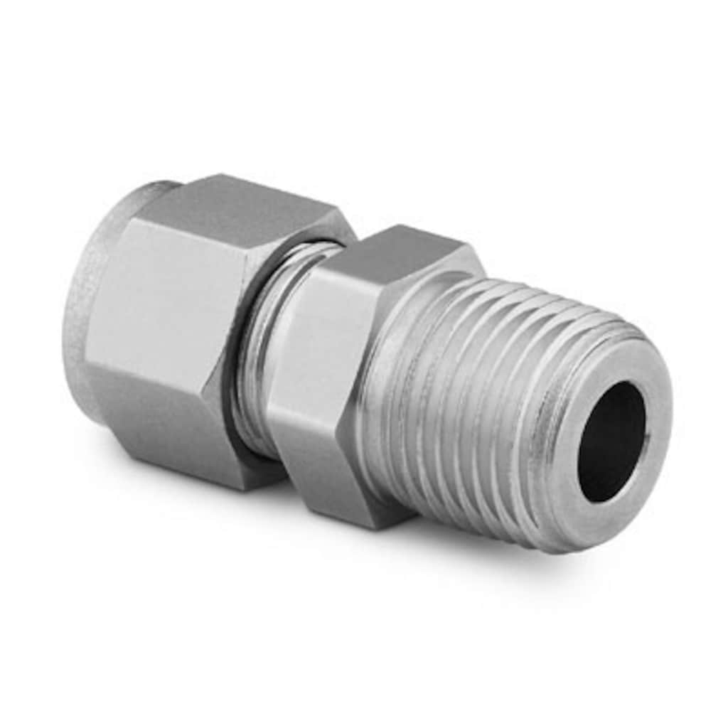 Stainless Steel Swagelok Tube Fitting, Male Connector, 1/2 in