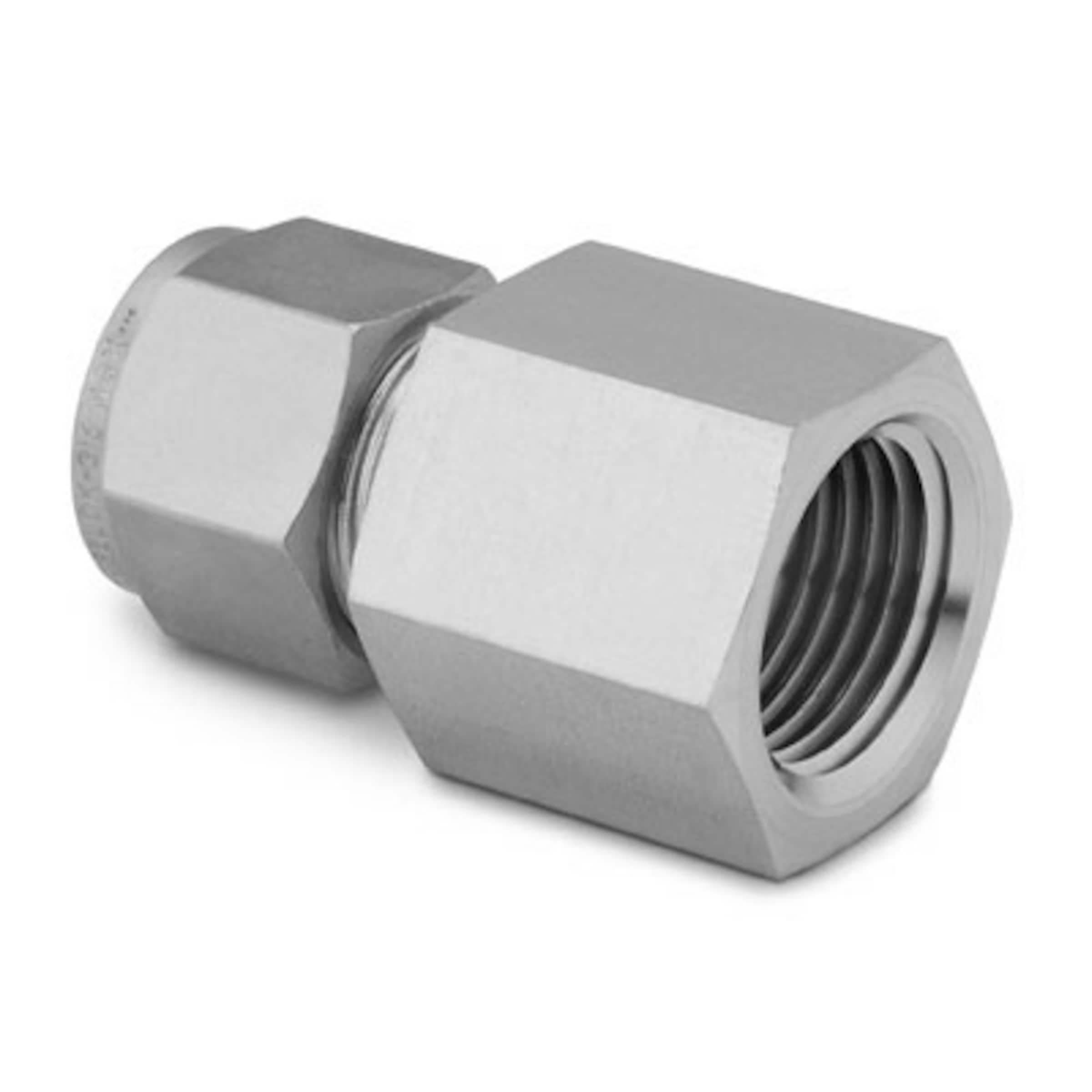 Stainless Steel Swagelok Tube Fitting Female Connector 12 In Tube