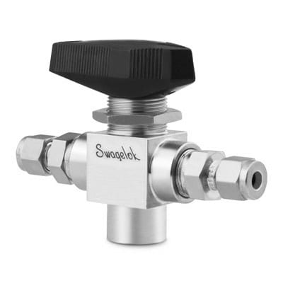Free shipping. Swagelok 1/8" 3 way valve # SS-42XF2 NEW ONE pkg 
