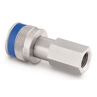 Stainless Steel Instrumentation Quick Connect Body, 0.2 Cv, 1/4 in