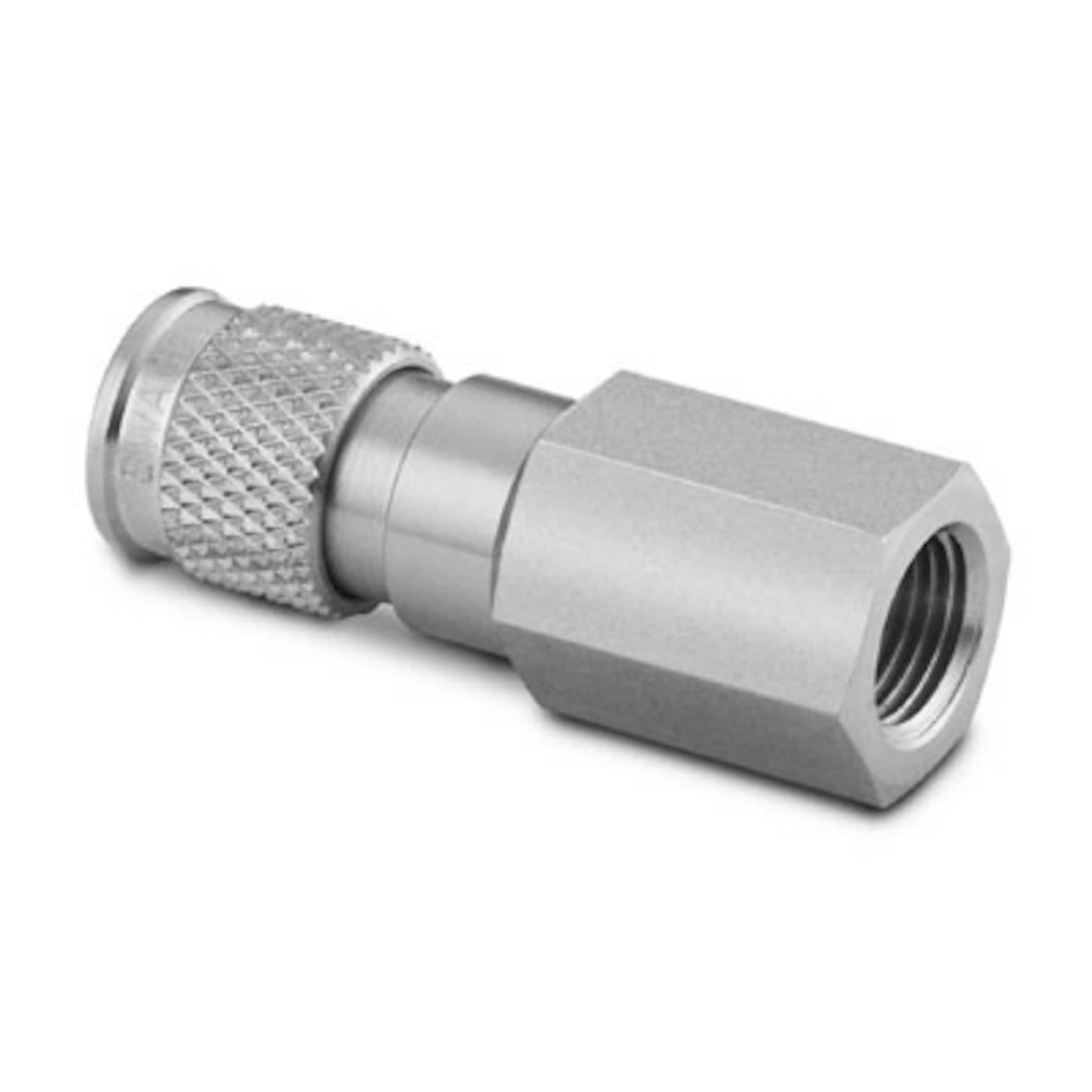 Stainless Steel Miniature Quick Connect Body, 0.05 Cv, 1/8 in. Female