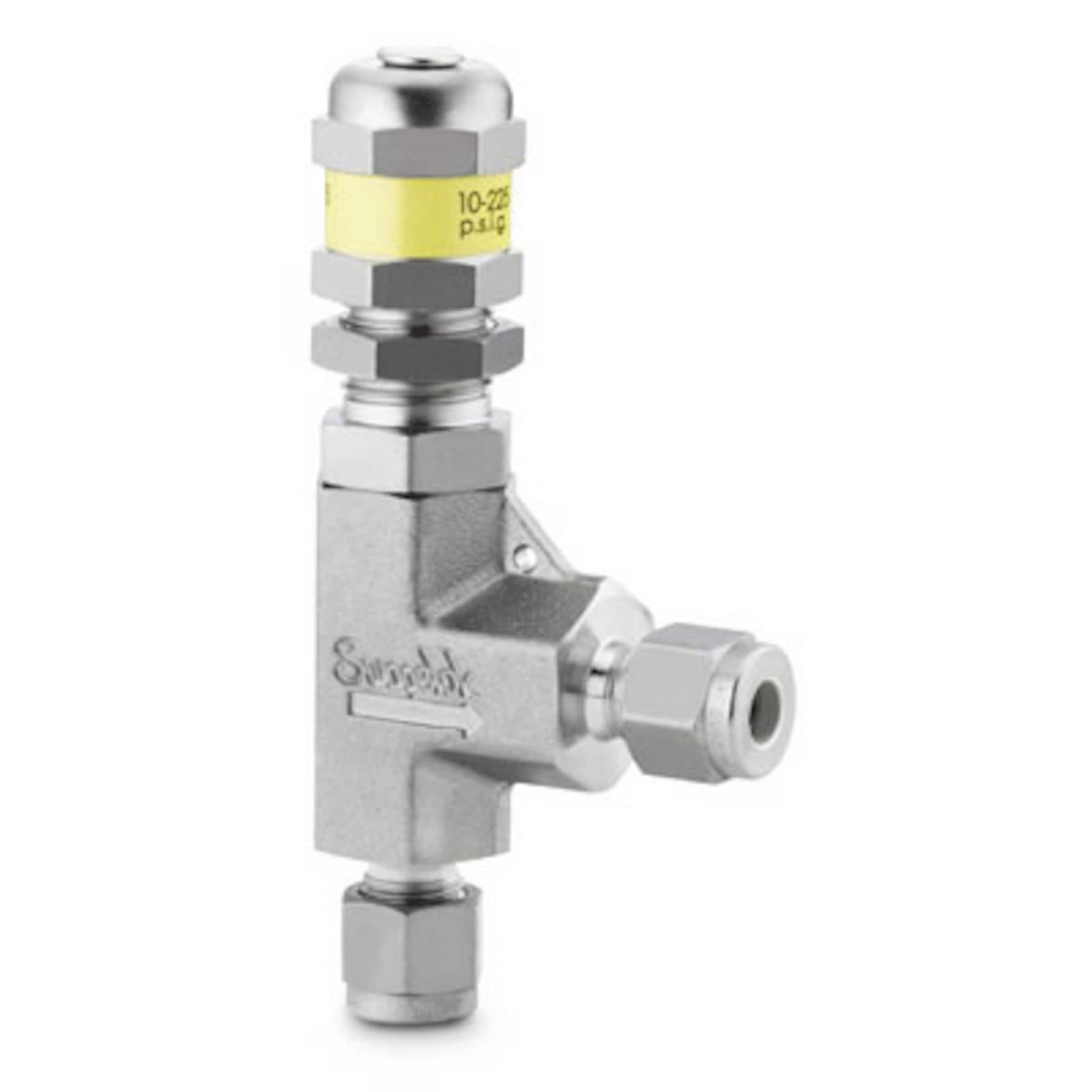 Stainless Steel Low Pressure Proportional Relief Valve, 8 mm Swagelok
