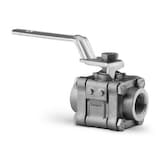 Ball and Quarter-Turn Plug Valves — Three-Piece Process/Instrumentation Ball Valves, 60 Series — 고온 서비스 2-Way 직선형