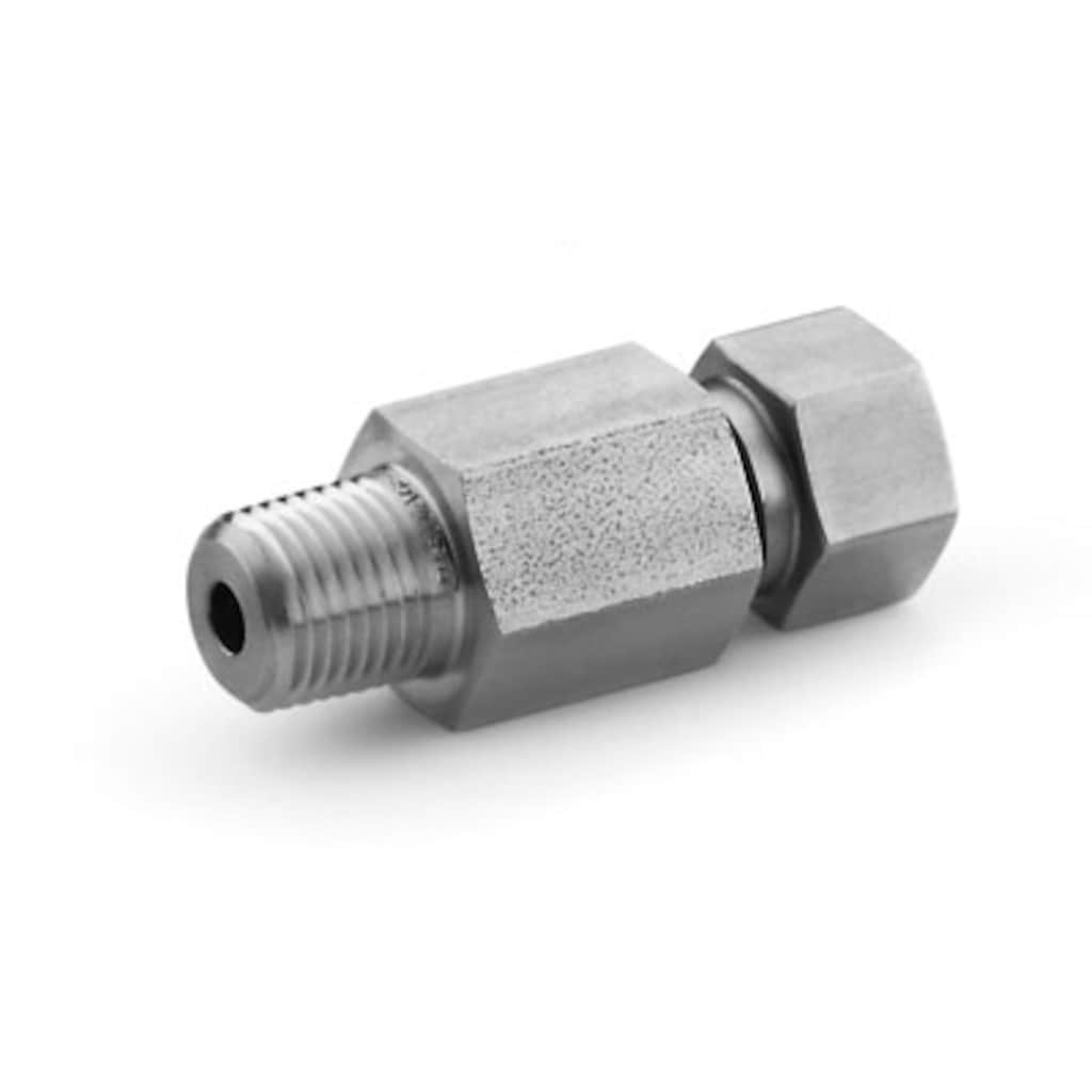 Medium-Pressure Tube Fittings — Male Connectors — Straights