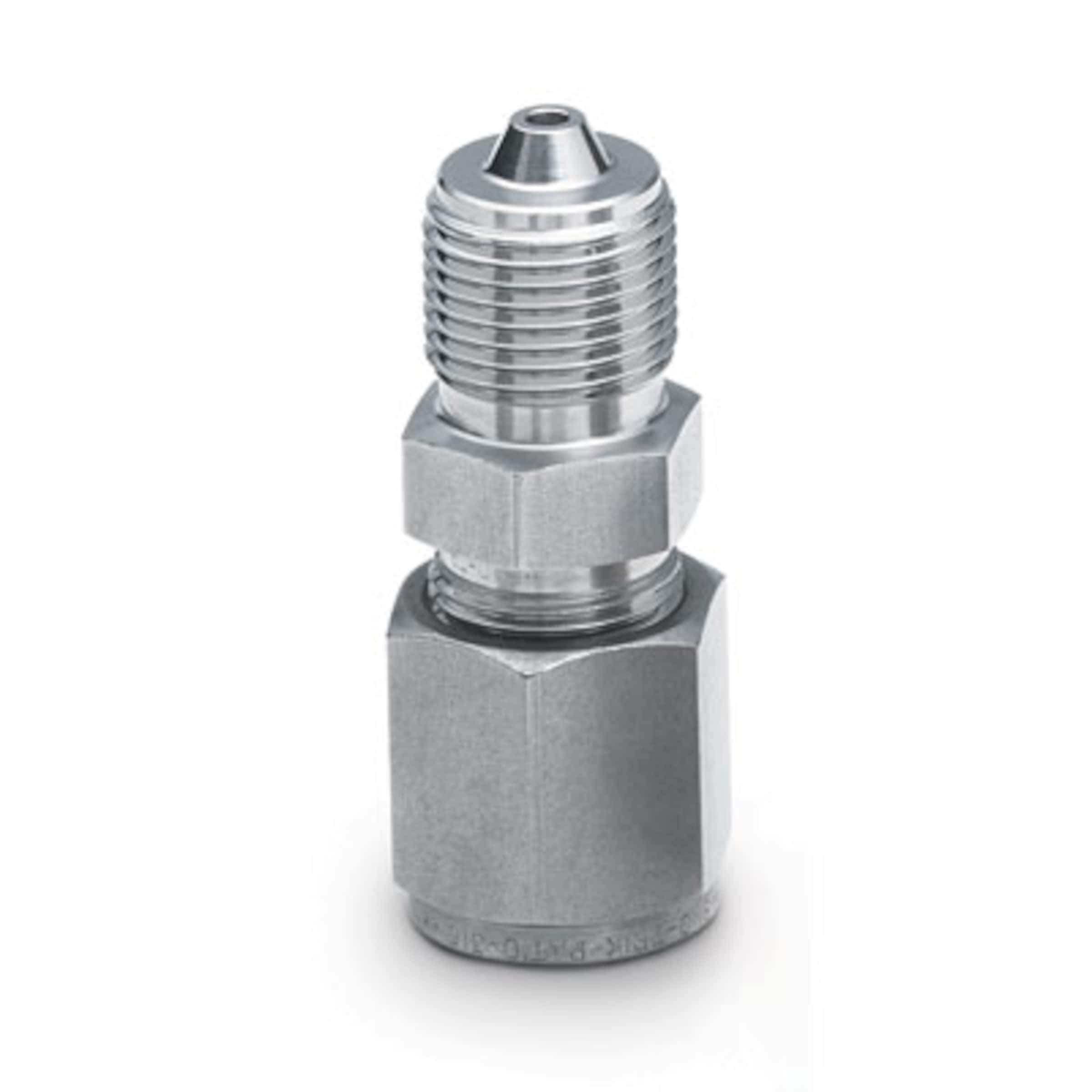 316 Stainless Steel High Pressure Fitting, 9/1618 High Pressure Male Thread x 1/8 in. Swagelok