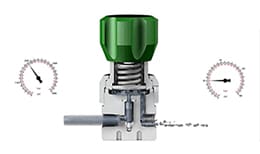 Supply pressure effect in regulators