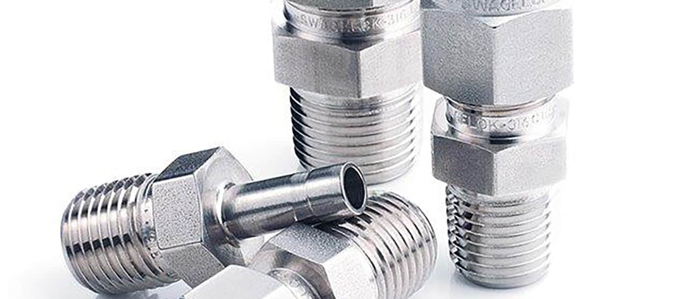 Threaded Swagelok tube fittings