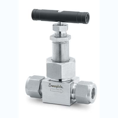 PIC Gauge NV-CS-1/4-GS-90-MXF Carbon Steel 90° Angle Needle Valve with Gas Service Seat 1/4 Male NPT x 1/4 Female NPT Connection Size 6000 psi Pressure 