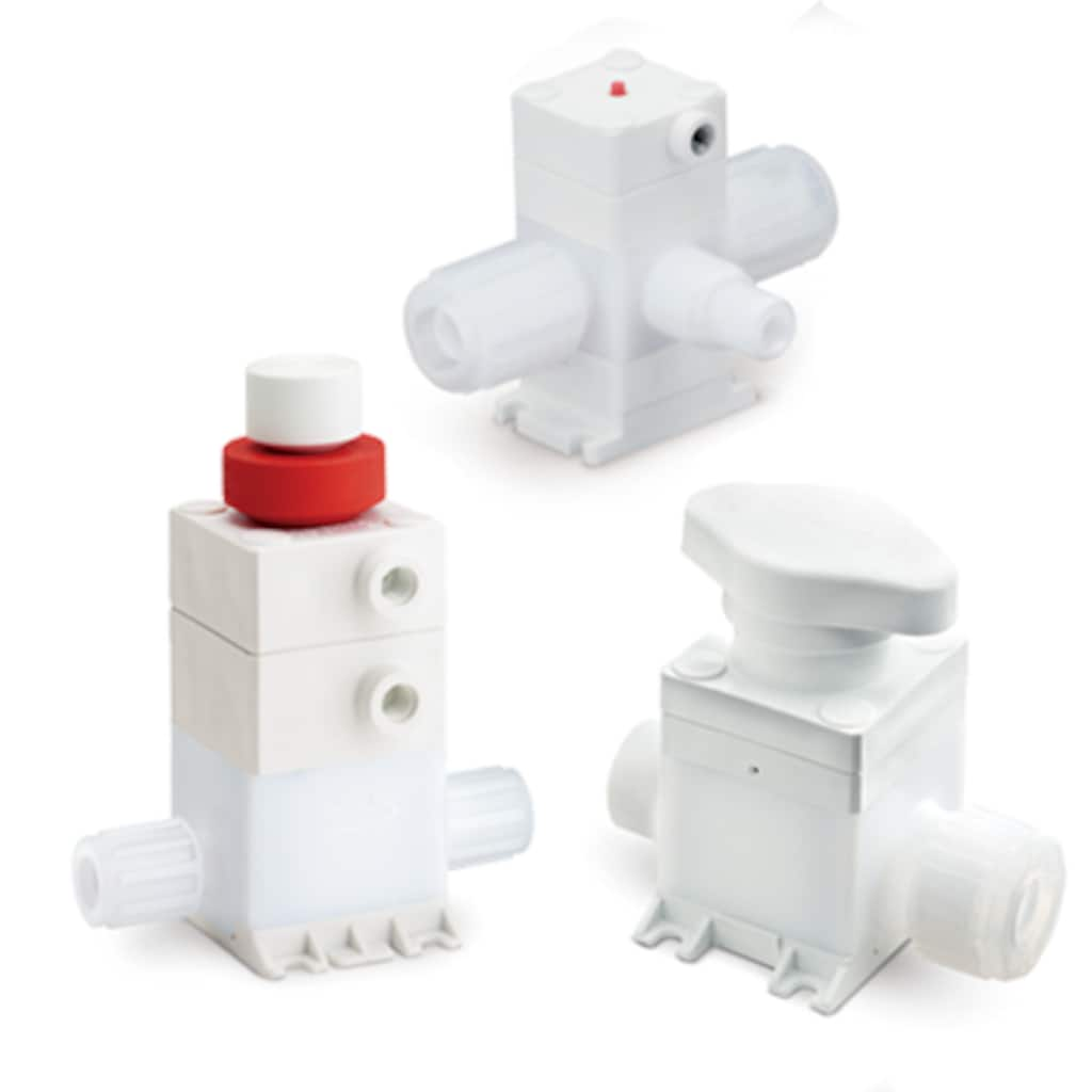 Ultrahigh-Purity Fluoropolymer Diaphragm Valves, DRP Series